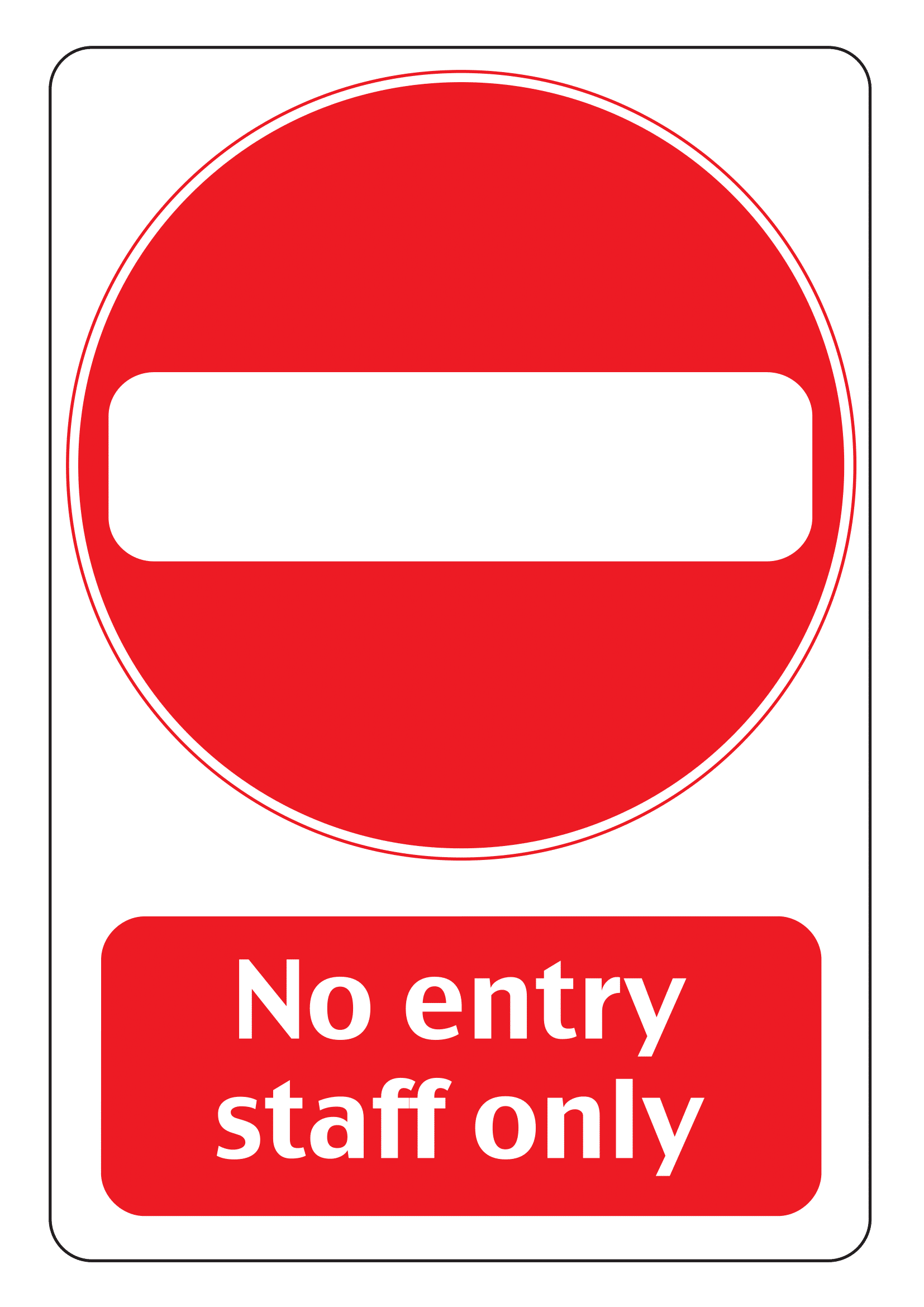 Staff Only Signs Poster Template Staff Only Signs Poster Template