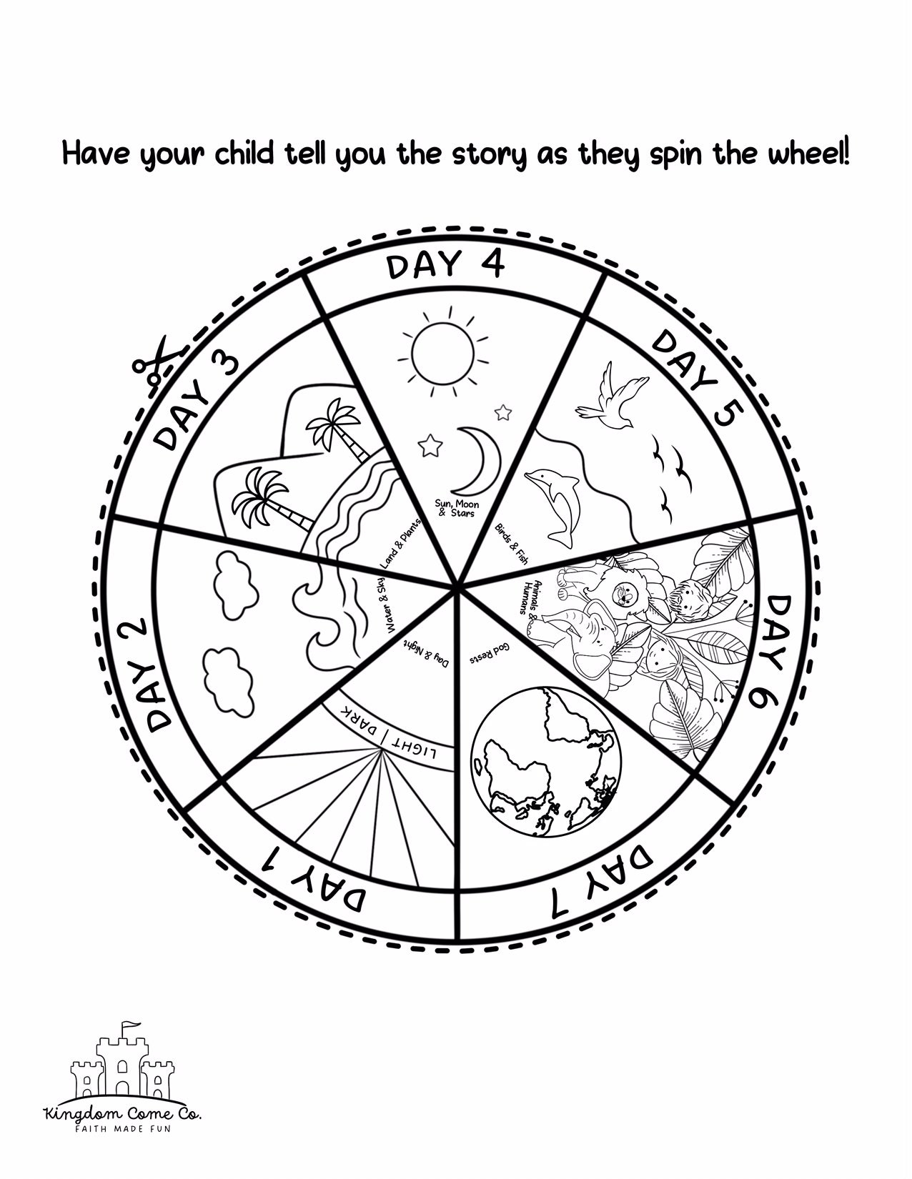 Story of Creation Wheel · Kingdom Come Co. Story of Creation Wheel · Kingdom Come Co.