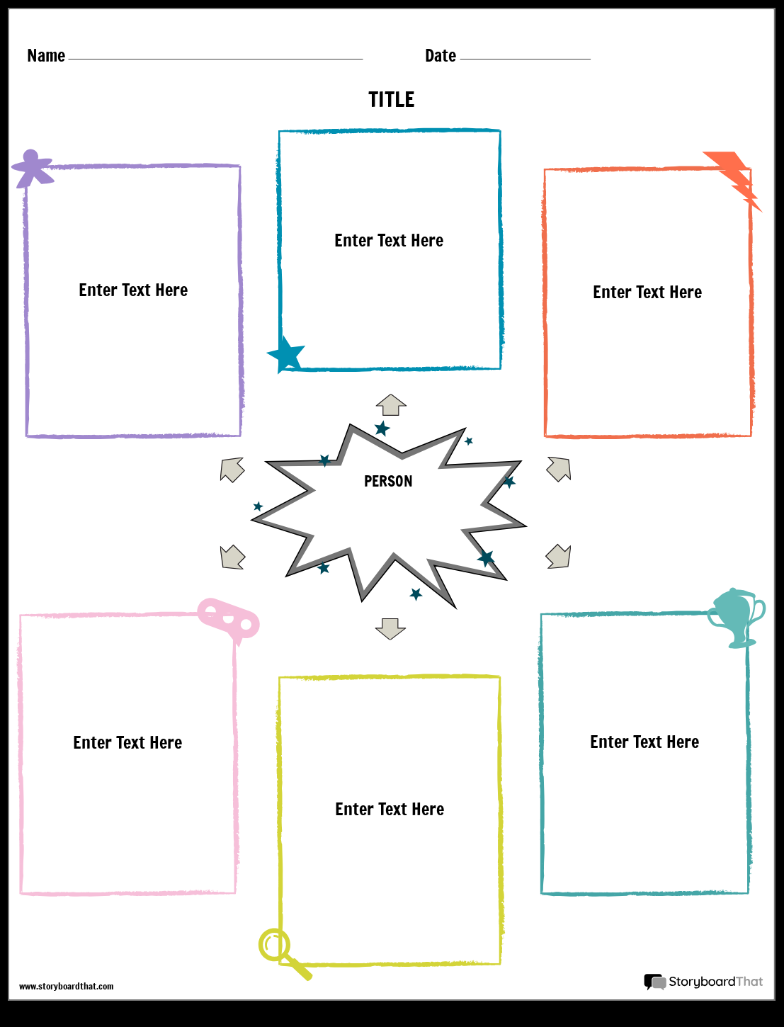 Storyboard That: Biography Worksheet Templates