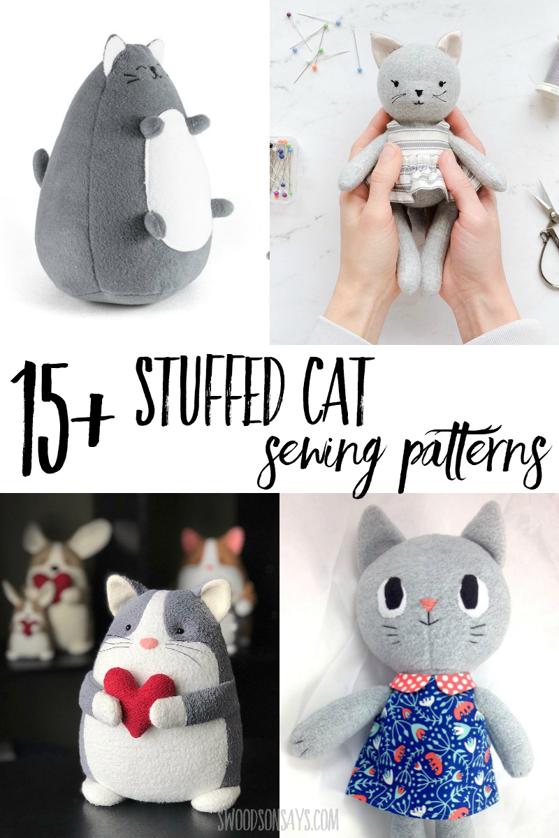 + stuffed cat sewing patterns - Swoodson Says