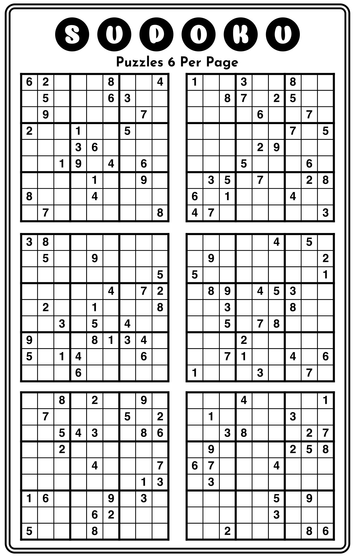 Sudoku Grid Puzzle -  Free PDF Printables  Printablee