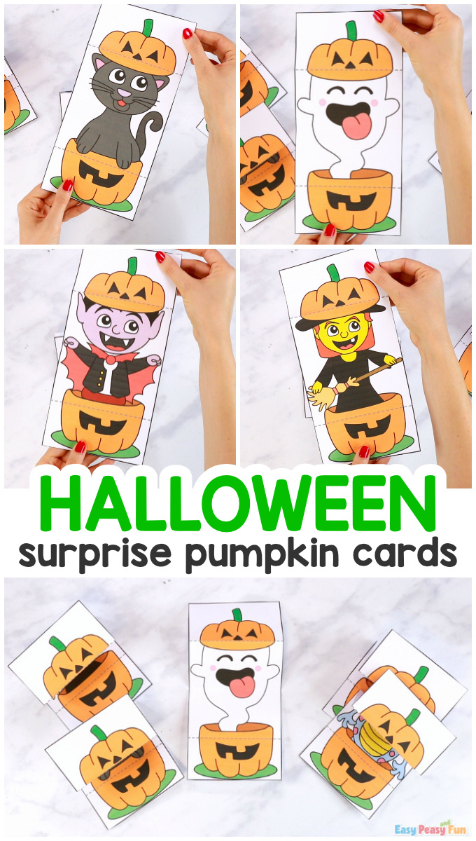 Surprise Pumpkin Halloween Cards - Easy Peasy and Fun