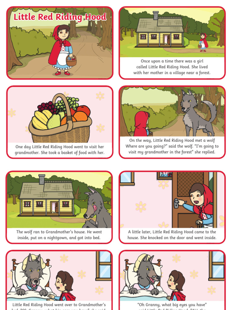 T T  Little Red Riding Hood Story Cards  Per A Ver   PDF