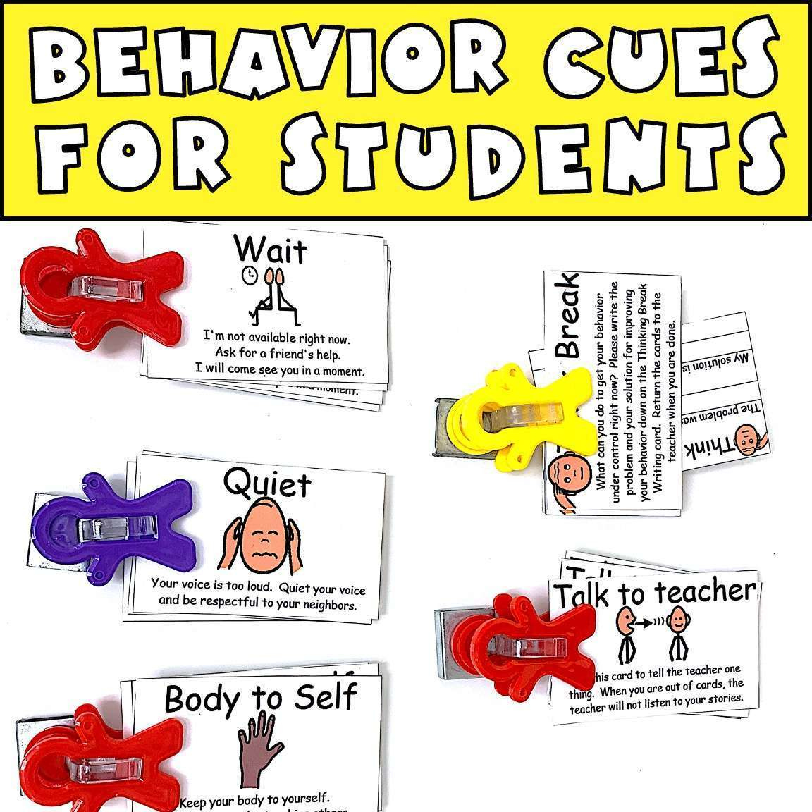 TaD Pocket Prompt Cards Lanyard Free Printable Visual Cue Cards