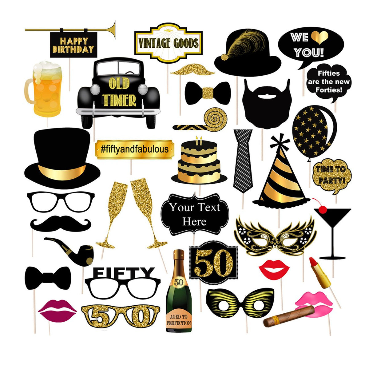 th Birthday Party Photo Booth Props  TidyLady Printables