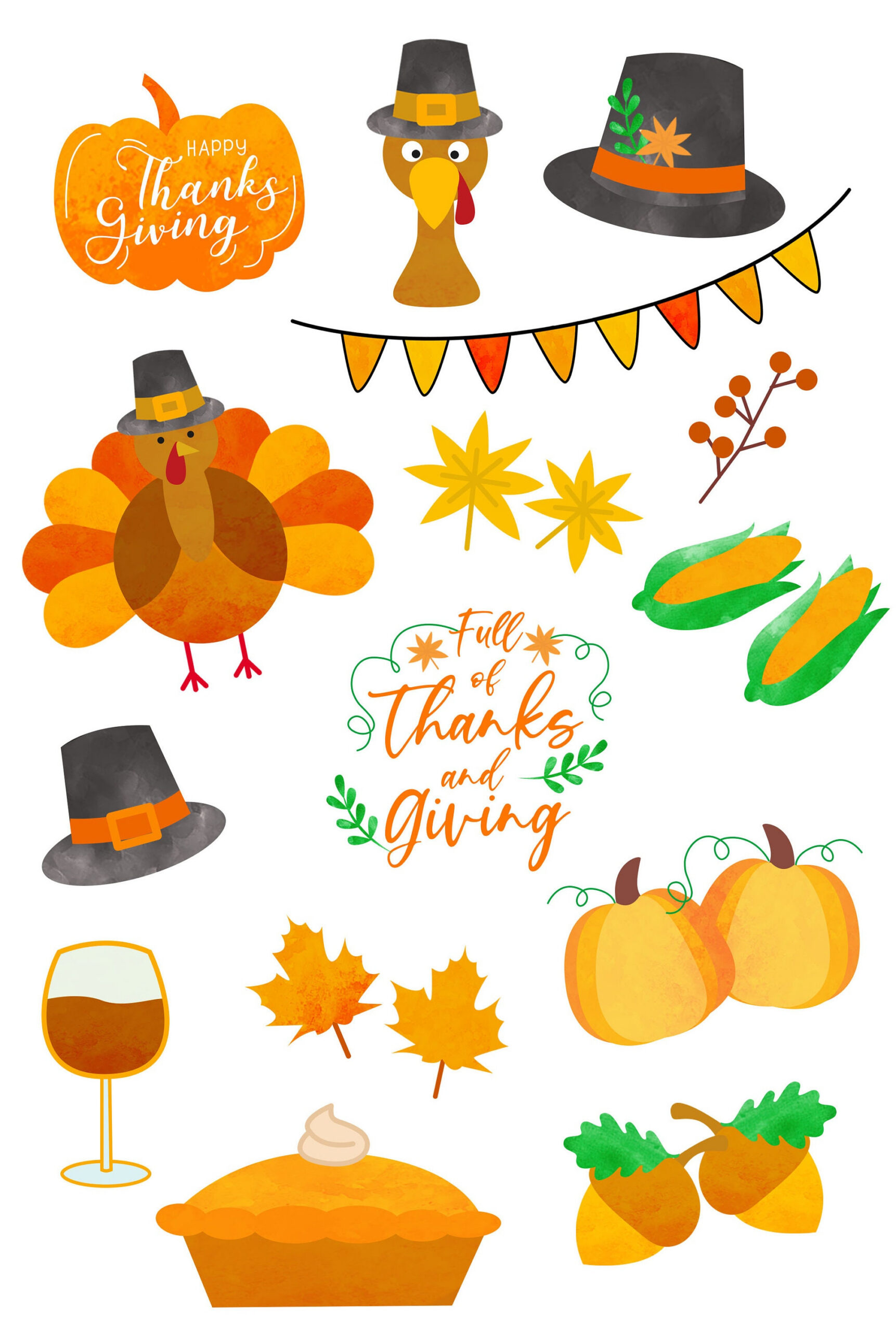 Thanksgiving Clipart, Clip Art for Thanksgiving, Turkey Clipart