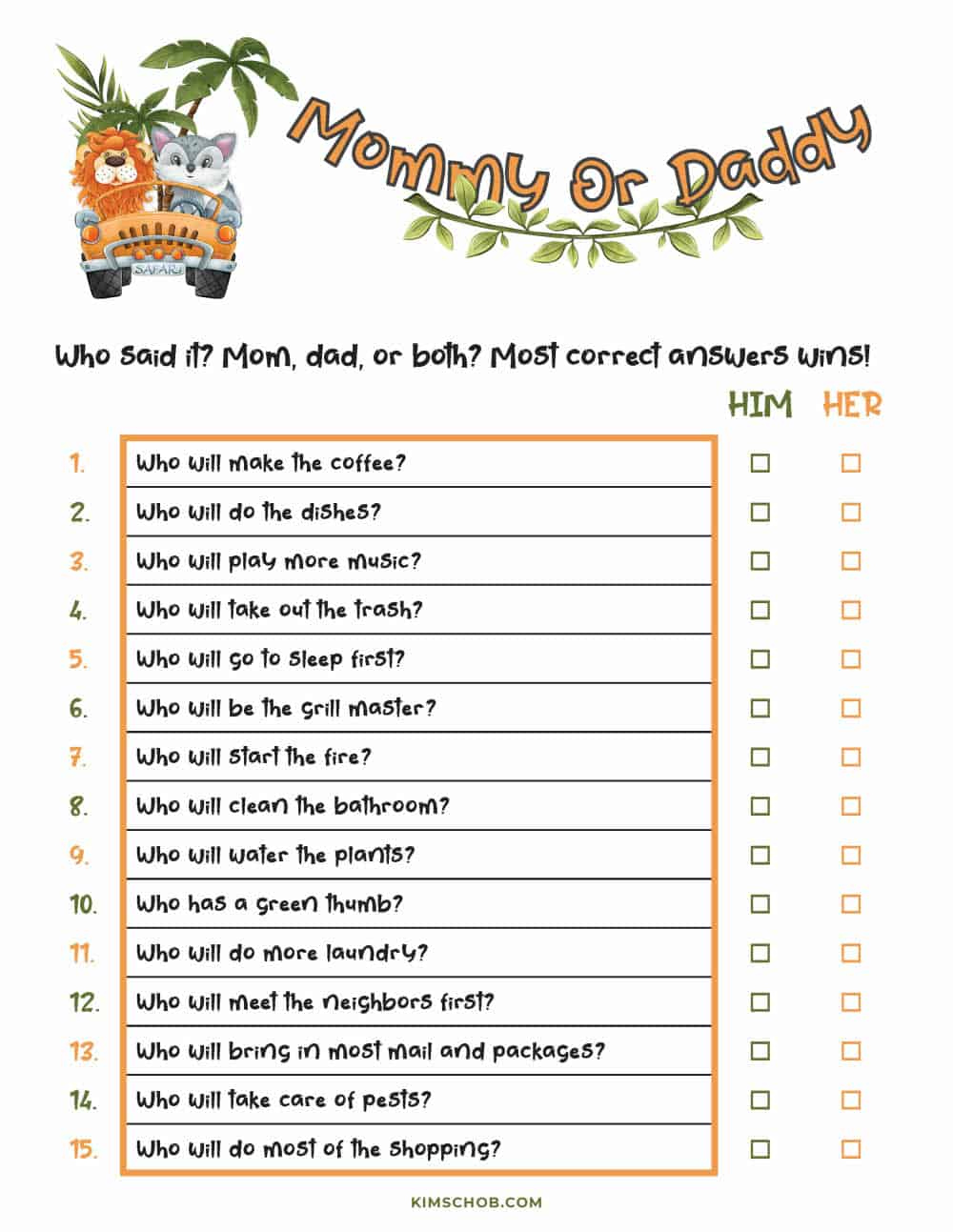 The Best Gender Reveal Games To Keep Them Guessing - Kim Schob