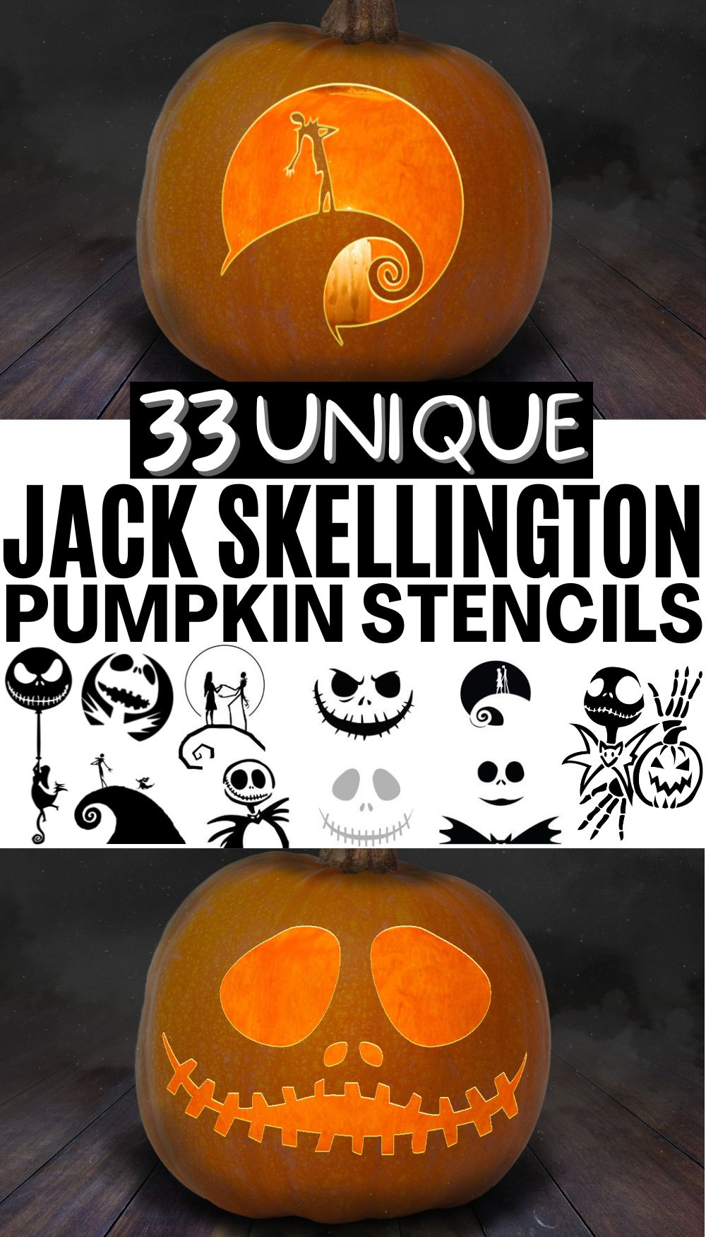 The Best Jack Skellington Pumpkin Carving and Painting Printables