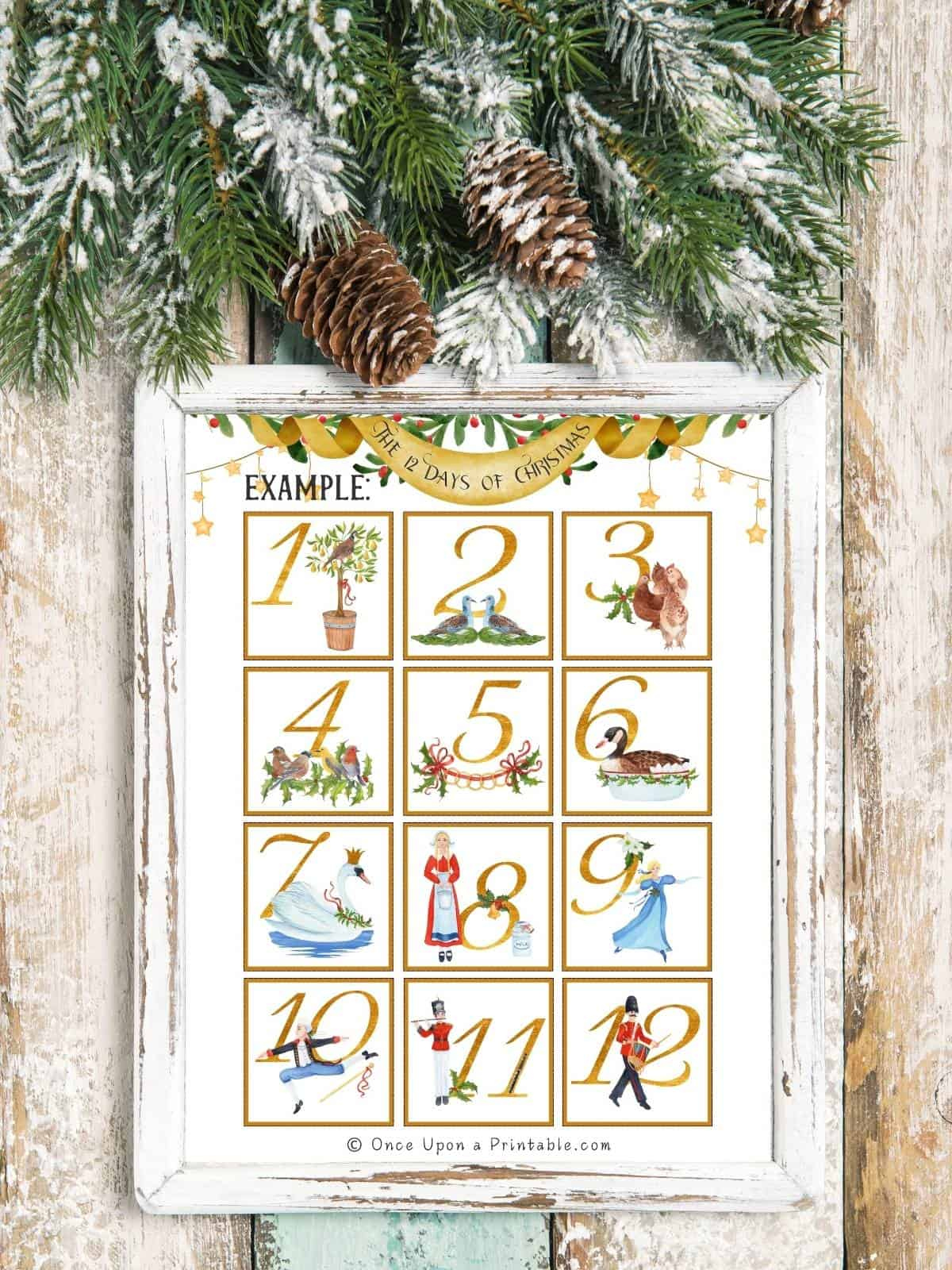 The Days of Christmas Countdowns (Free to Print!) - Once Upon a The Days of Christmas Countdowns (Free to Print!) - Once Upon a