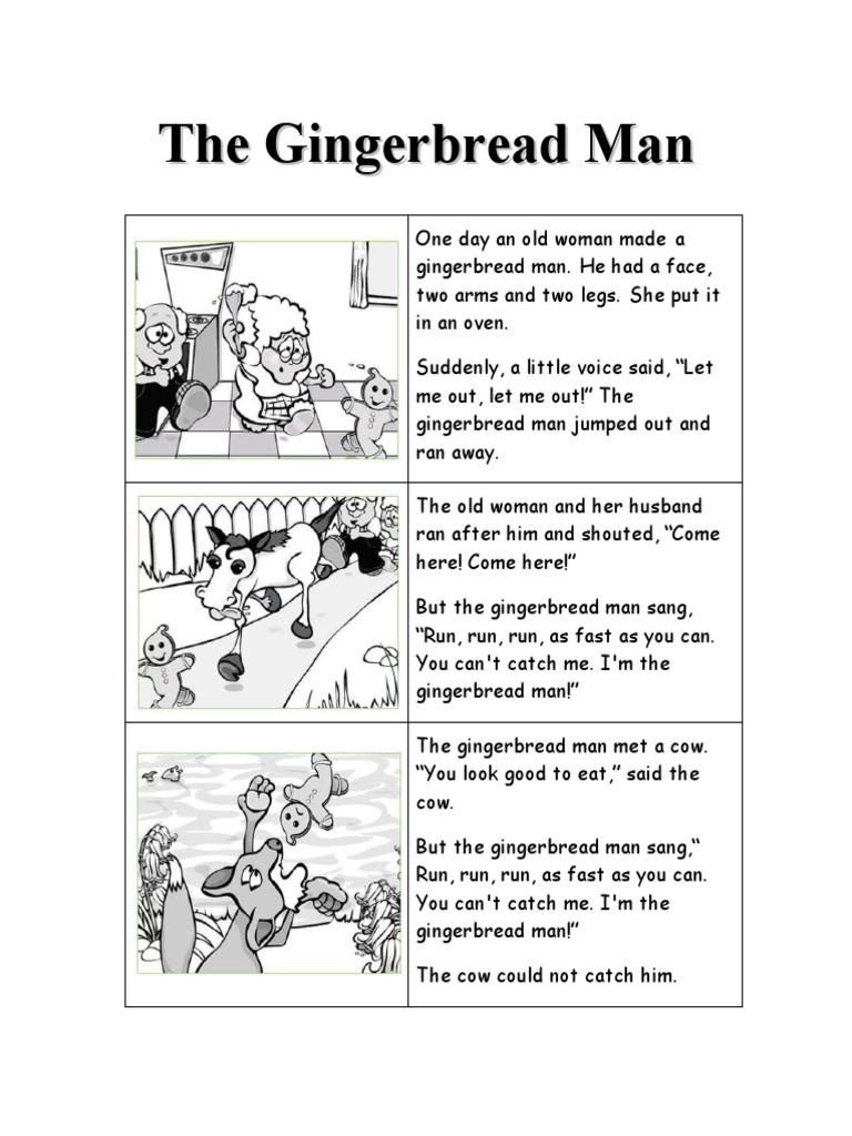 The Gingerbread Man  PDF  Art  Poetry