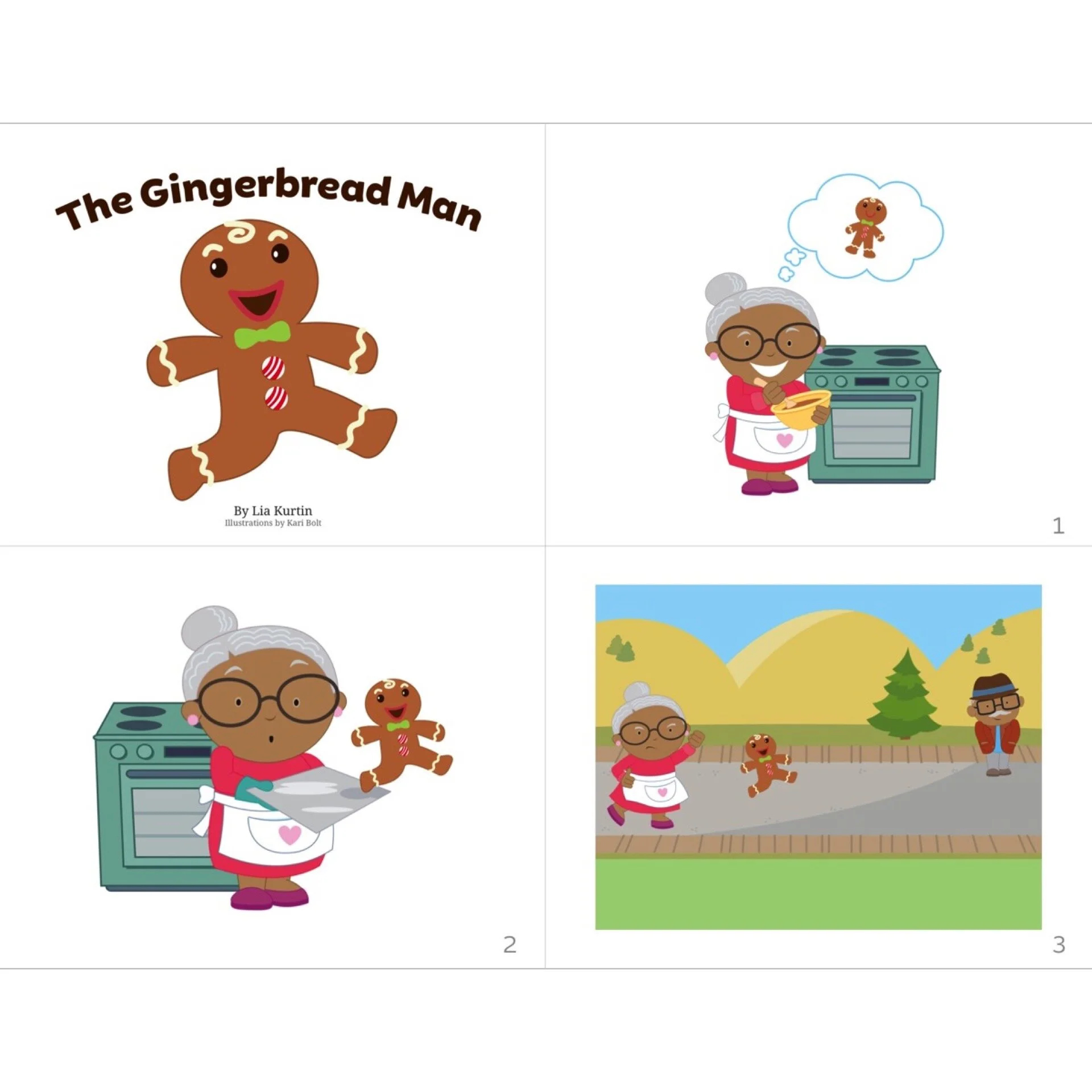 The Gingerbread Man wordless picture book