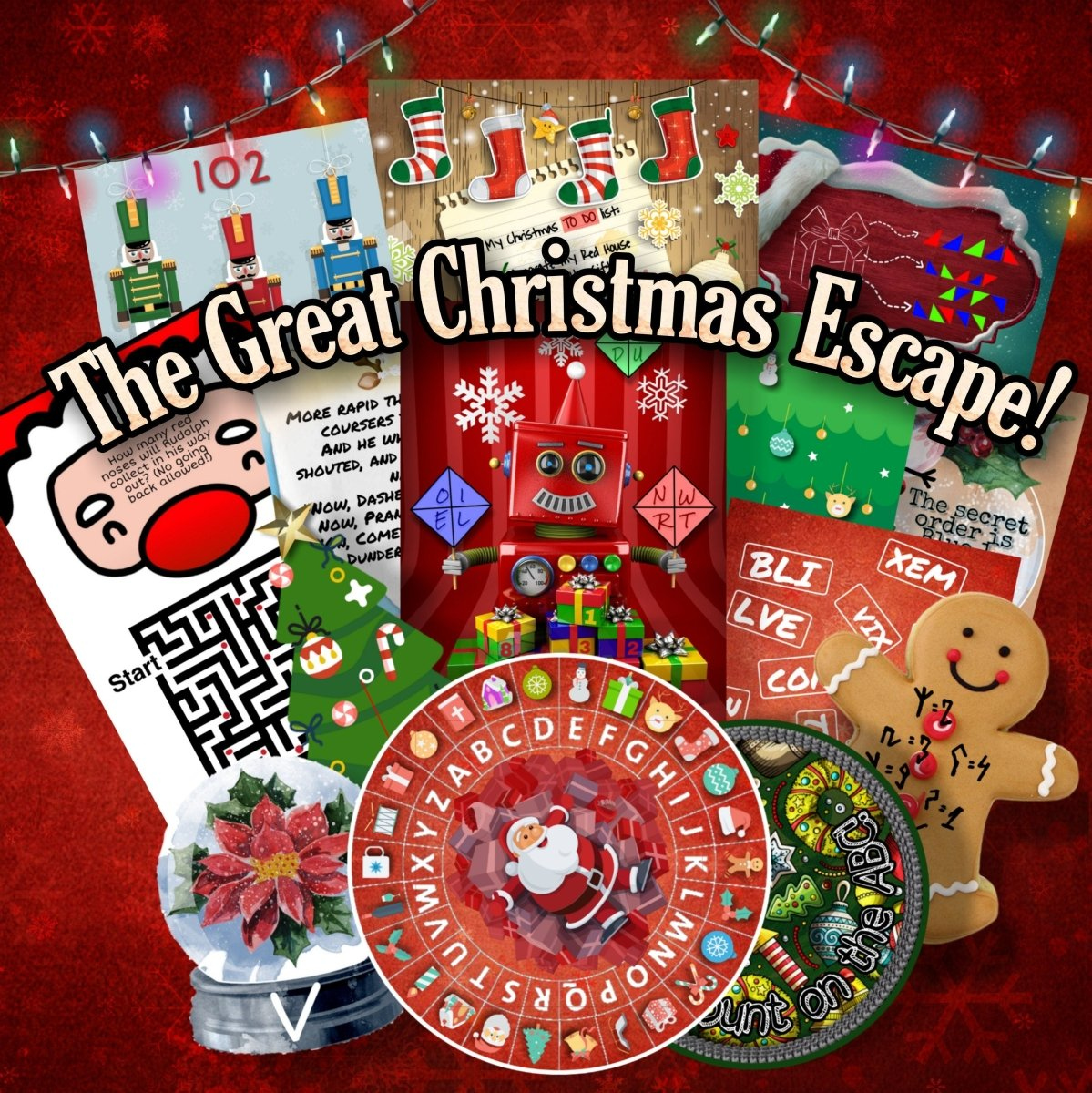 The Great Christmas Escape - Printable Christmas Escape Room for