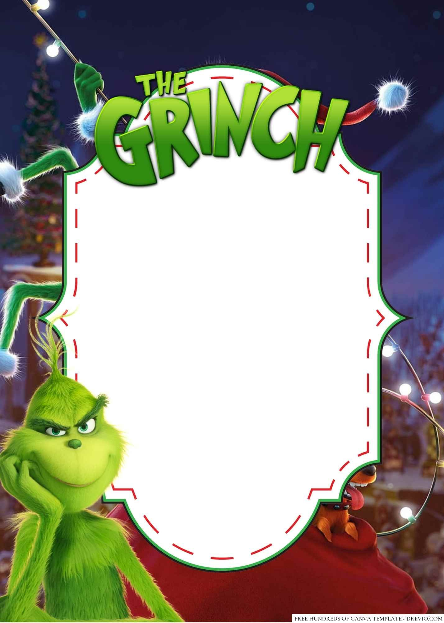 + The Grinch Canva Birthday Invitation Templates + The Grinch Canva Birthday Invitation Templates