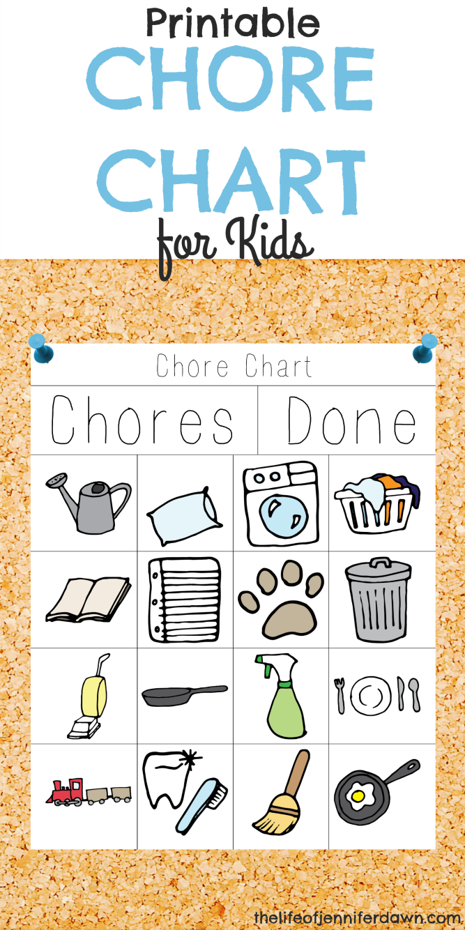 The Life of Jennifer Dawn: Printable Chore Chart for Kids