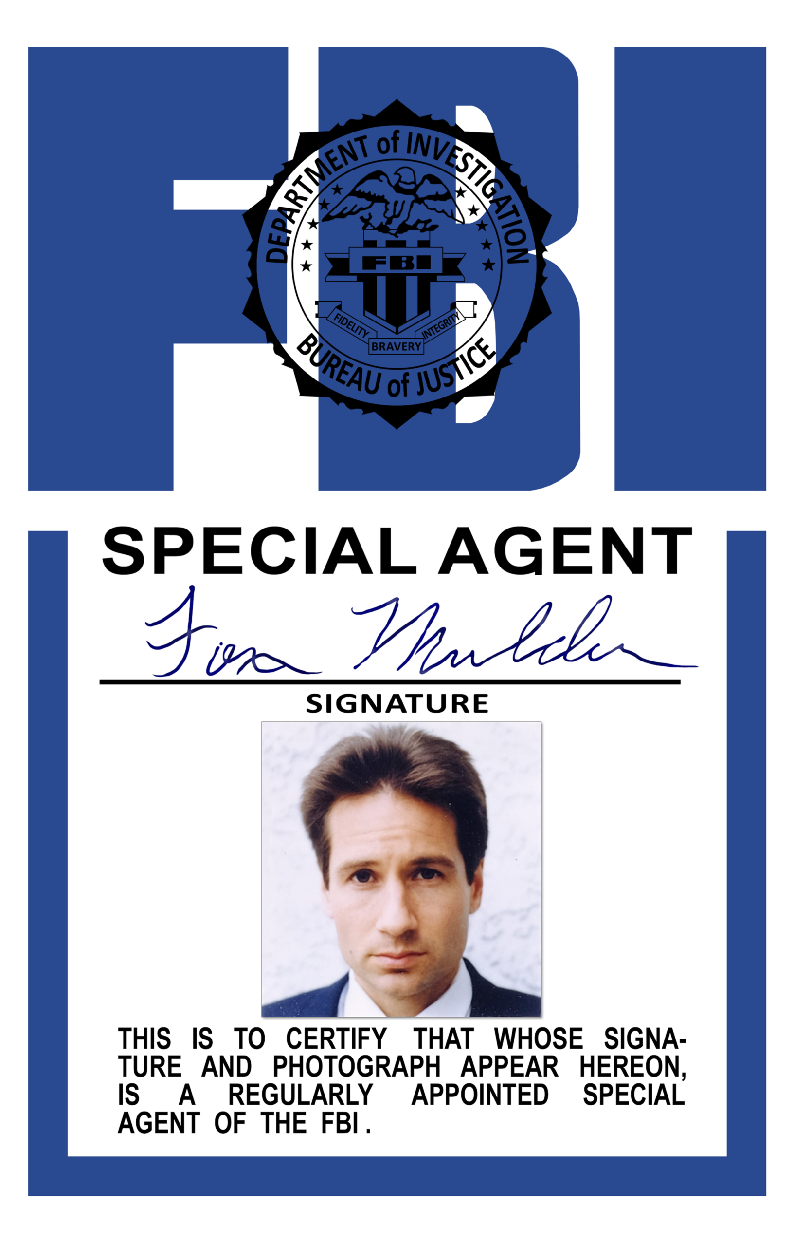 The X-Files - Fox Mulder FBI Badge Replica by Morsoth on DeviantArt