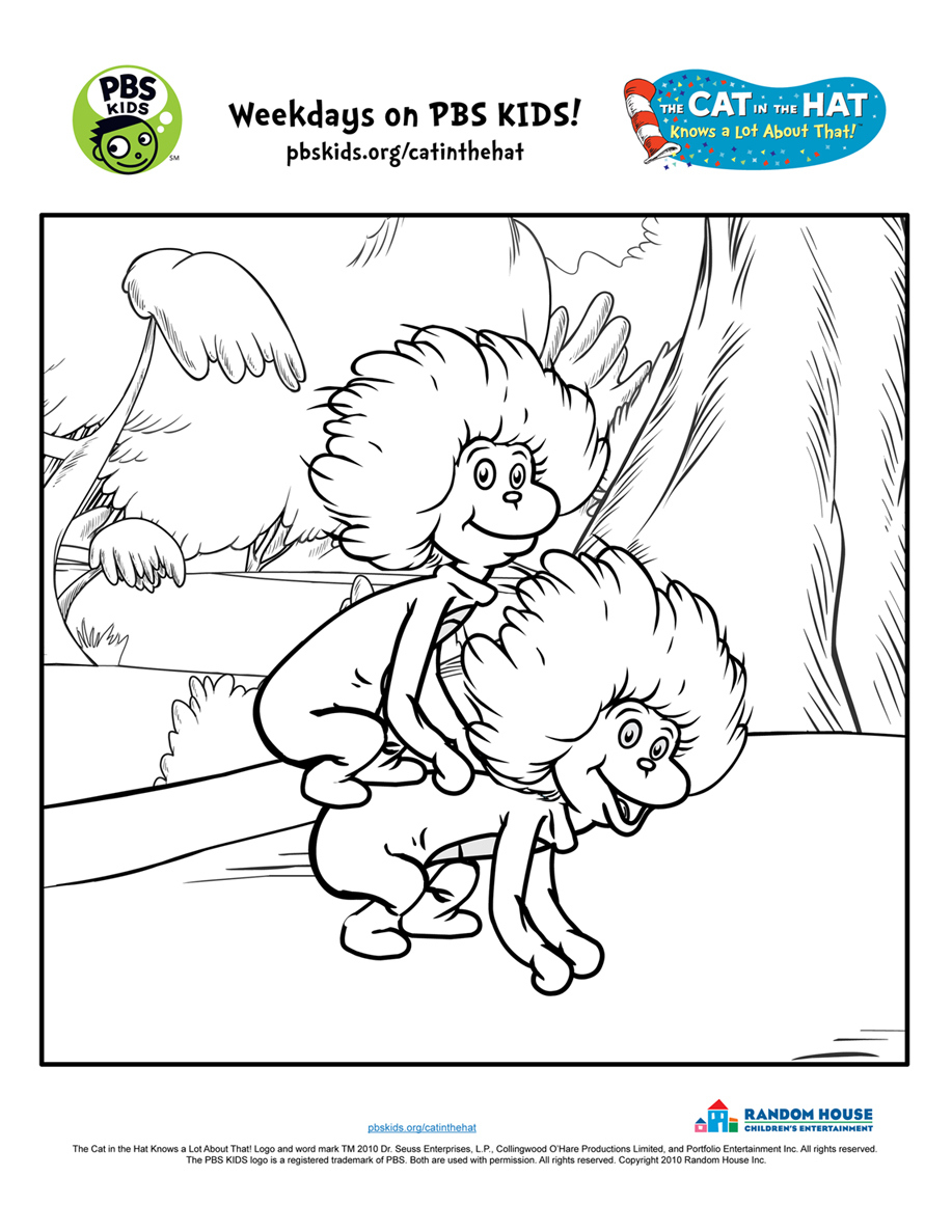 Thing  and Thing  Coloring Page  Kids Coloring Pages  PBS KIDS