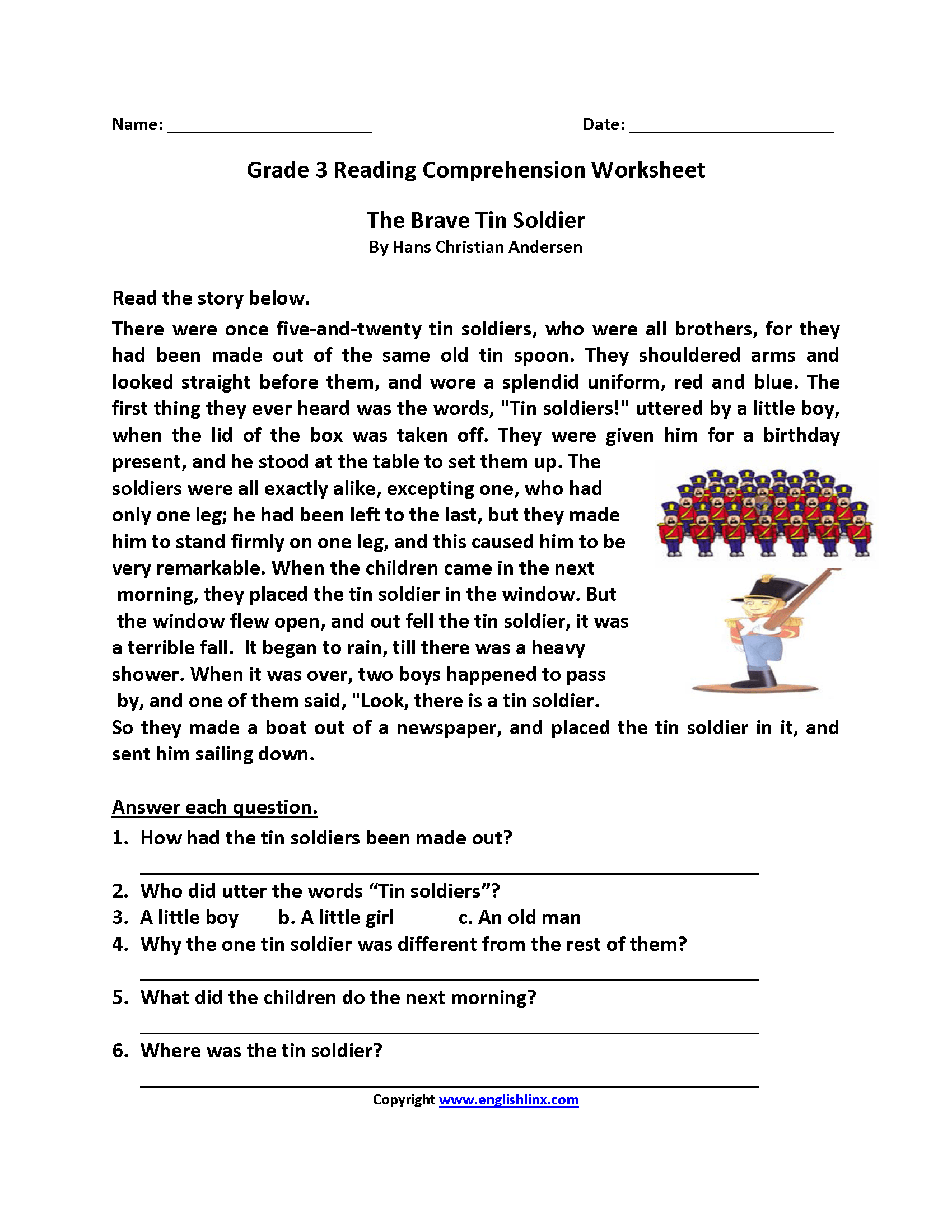 Third Grade Reading Worksheets  Improve Fluency & Vocabulary