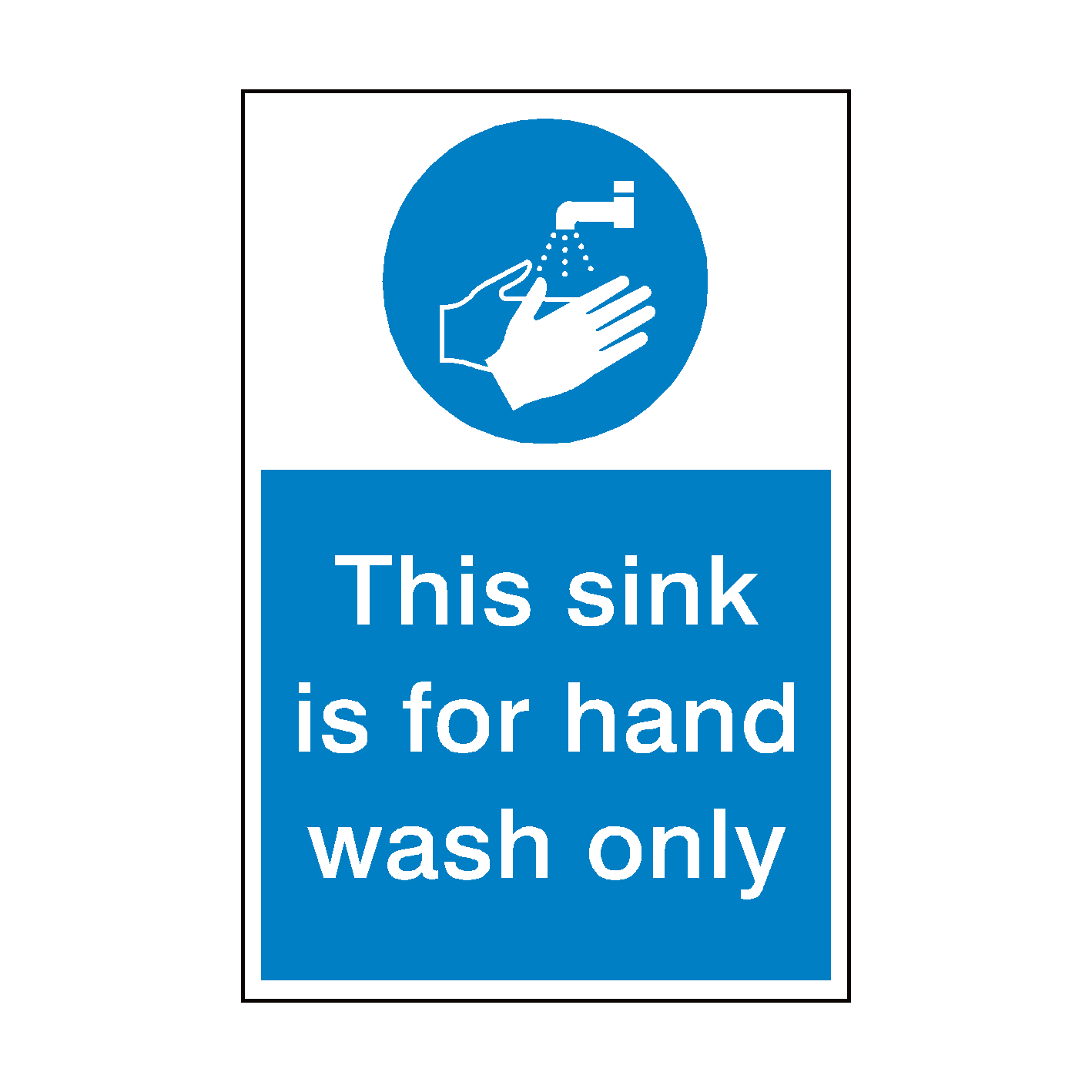 This Sink Hand Wash Only Sign  Safety-Label.co