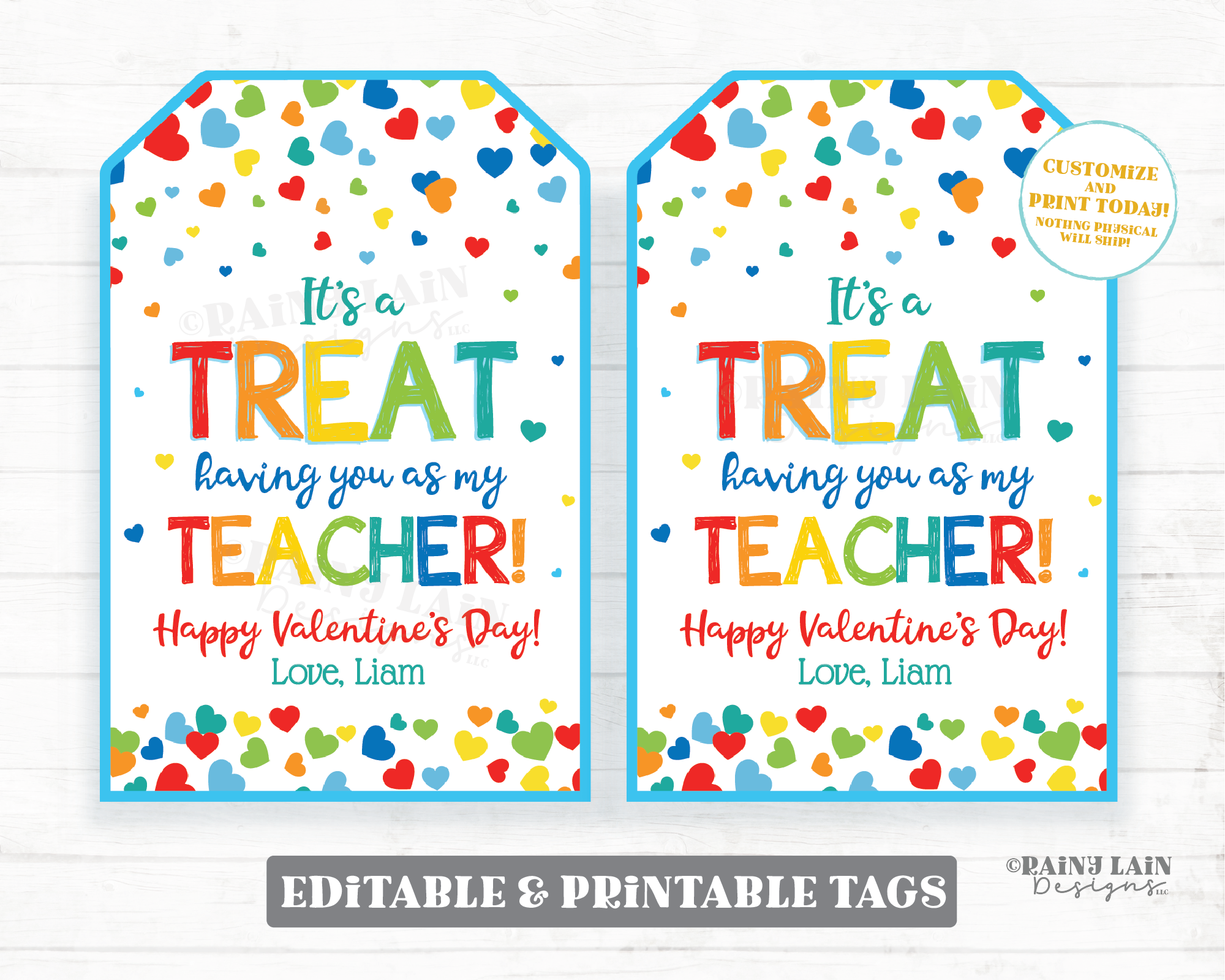 Valentines Tags With String  Free Printable Teacher Appreciation