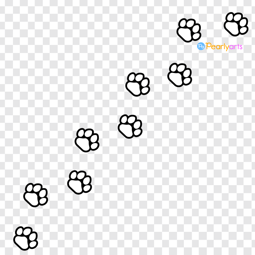 Vector Printable Cat Paw Prints FREE Cat Paw Prints Clipart