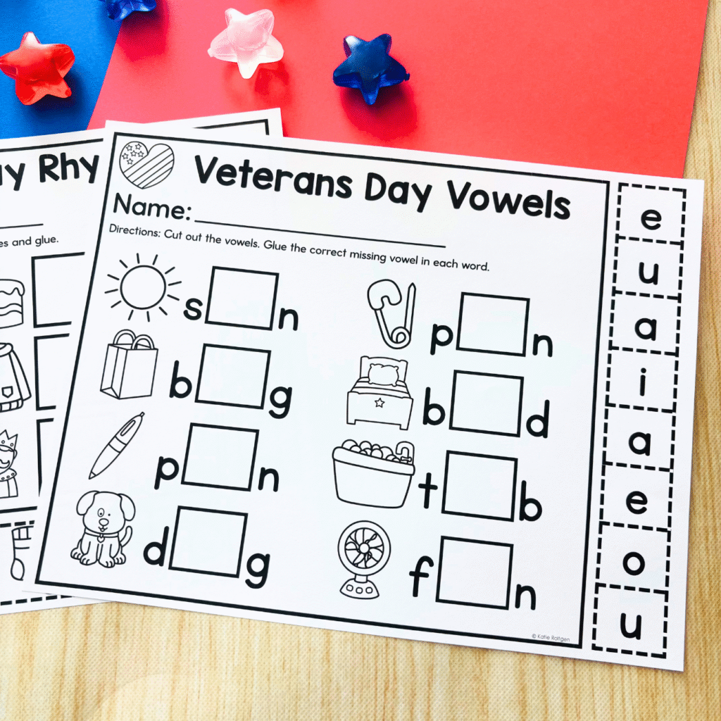 Veterans Day Activities for Kindergarten - Katie Roltgen Teaching