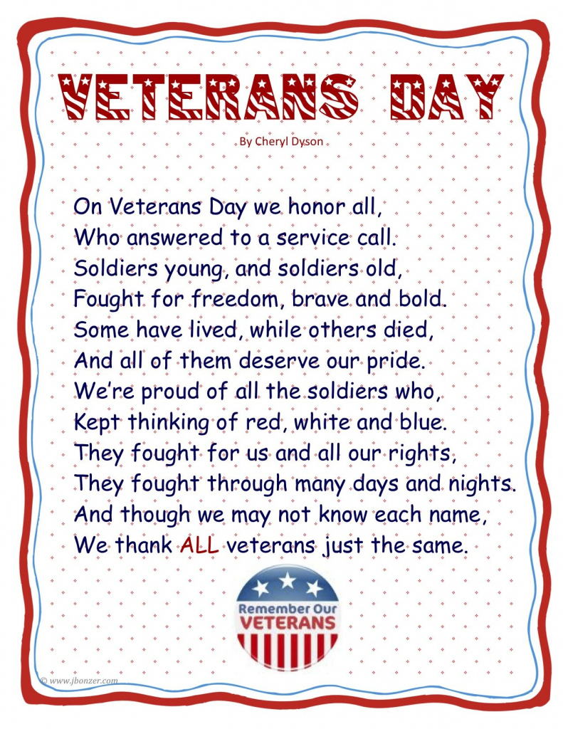 Veterans Day Cards Free Printable - Printable Party Favors