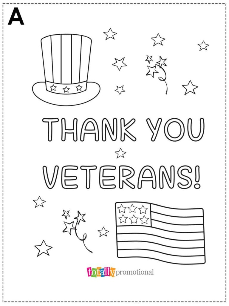 Veterans Day printables for teachers: Patriotic coloring pages