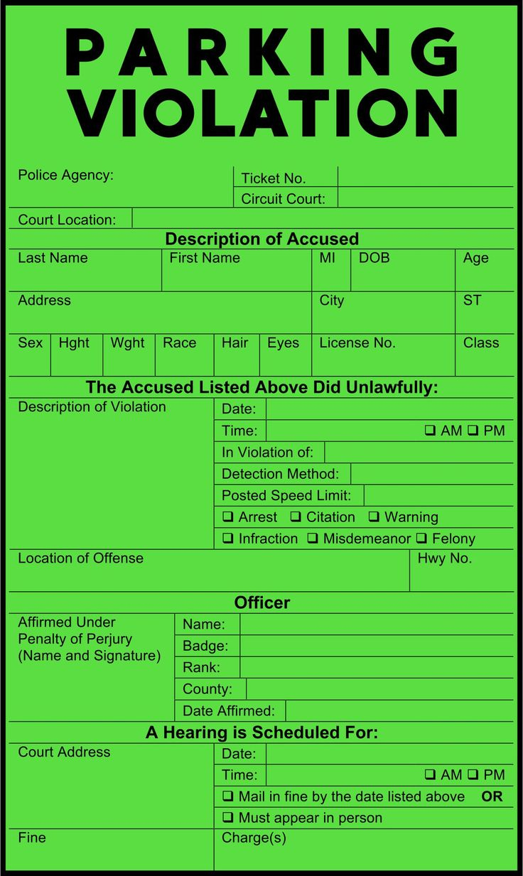 Violation Tickets - Free PDF Printables Printablee Violation Tickets - Free PDF Printables Printablee