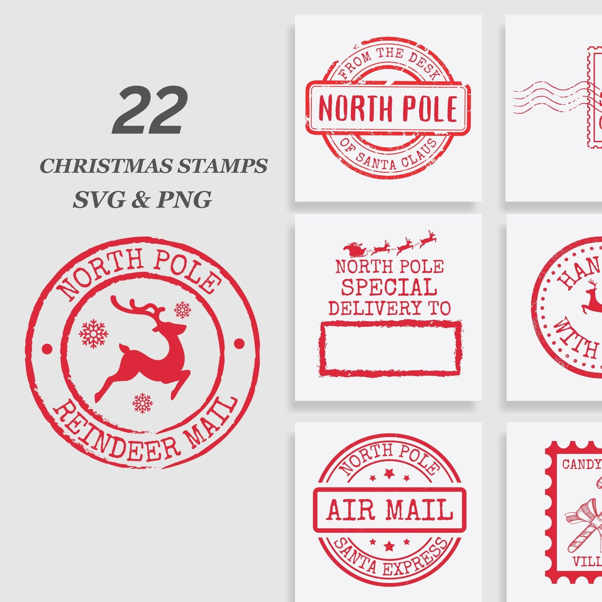 Weihnachtsstempel SVG-Bundle, Nordpol-Svg-Bundle