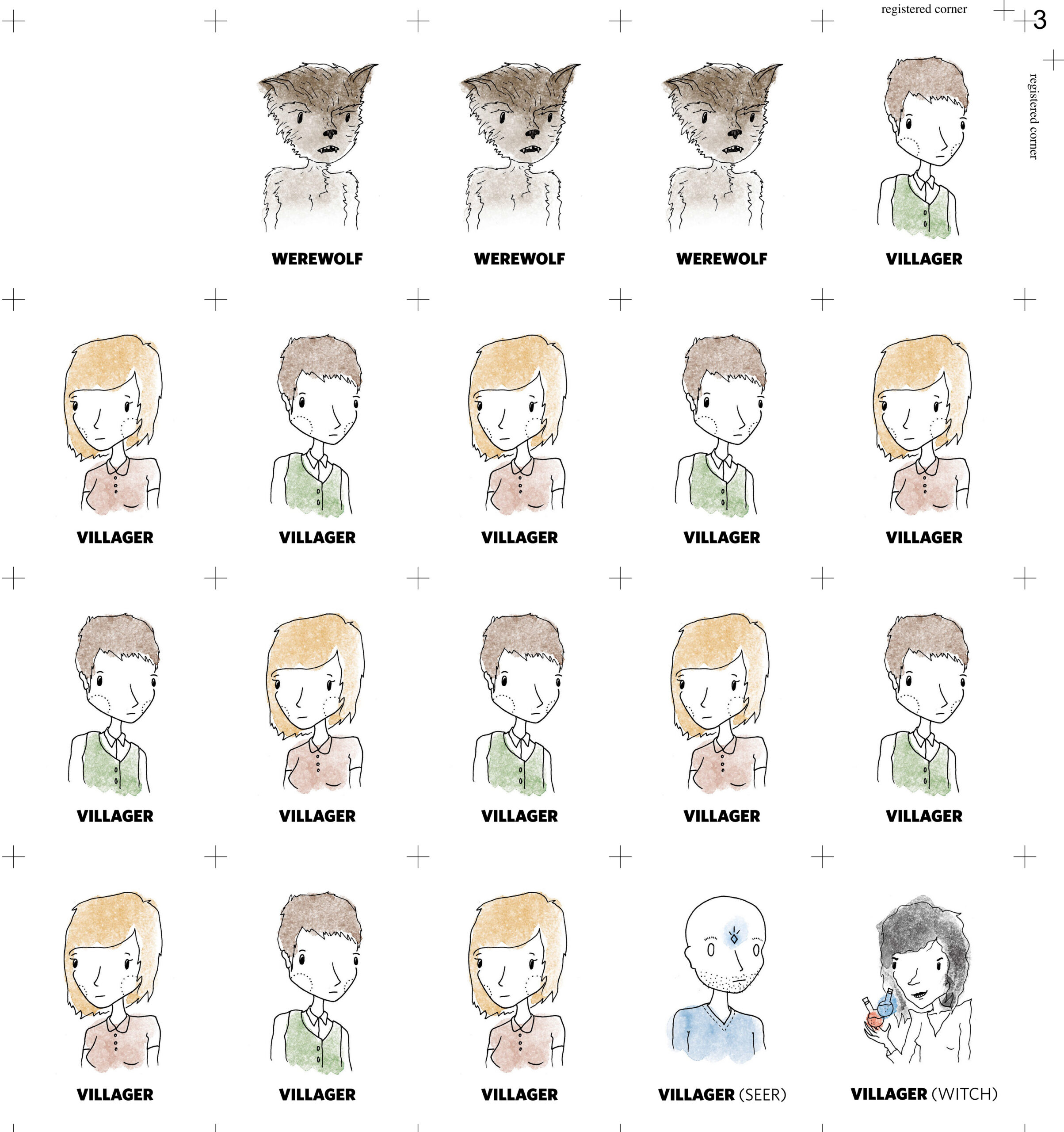 Werewolf Game Printable Werewolf Game Printable