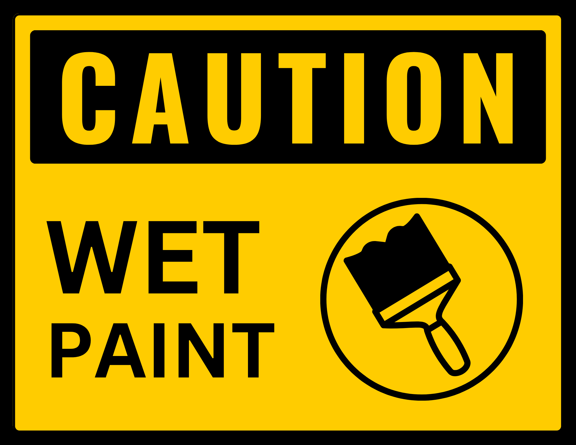 Wet Paint Sign: Printable Templates (Free PDF Downloads) Wet Paint Sign: Printable Templates (Free PDF Downloads)