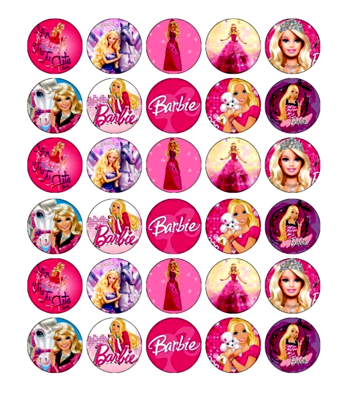 Whimsical Practicality&#;s Barbie Edible Wafer Paper