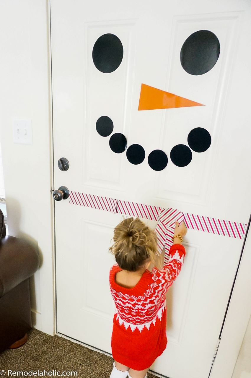 Winter Decorations: Printable Snowman Door Kit  Remodelaholic