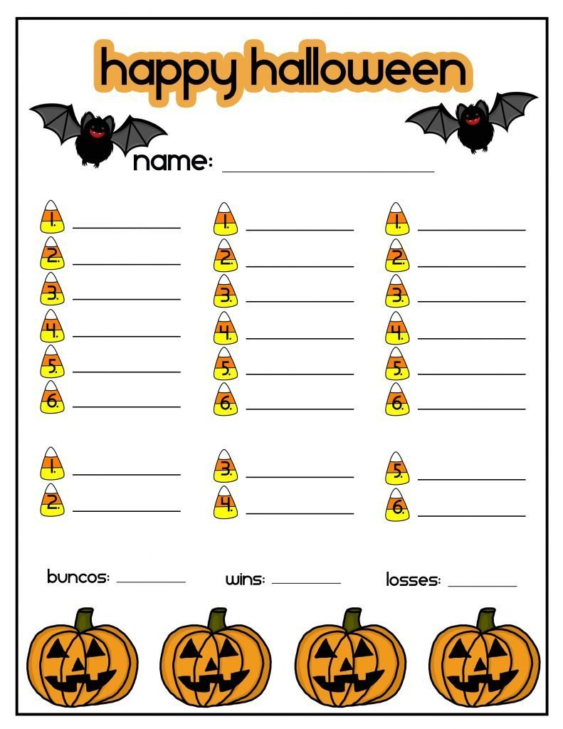 Witches Night Out Halloween Bunco Themed Party + Free Printables Witches Night Out Halloween Bunco Themed Party + Free Printables