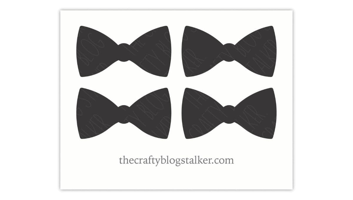 Wood Bow Tie Template PDF - The Crafty Blog Stalker