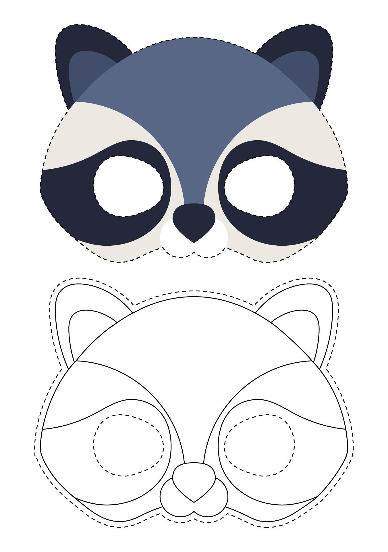 Woodland Animal Mask Printables PDF