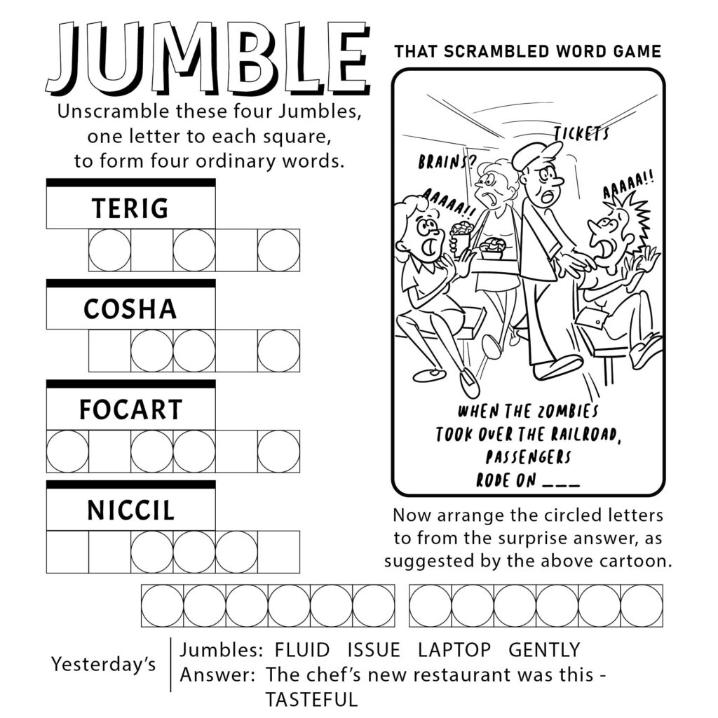Word Jumbles Printable - Printable Party Favors