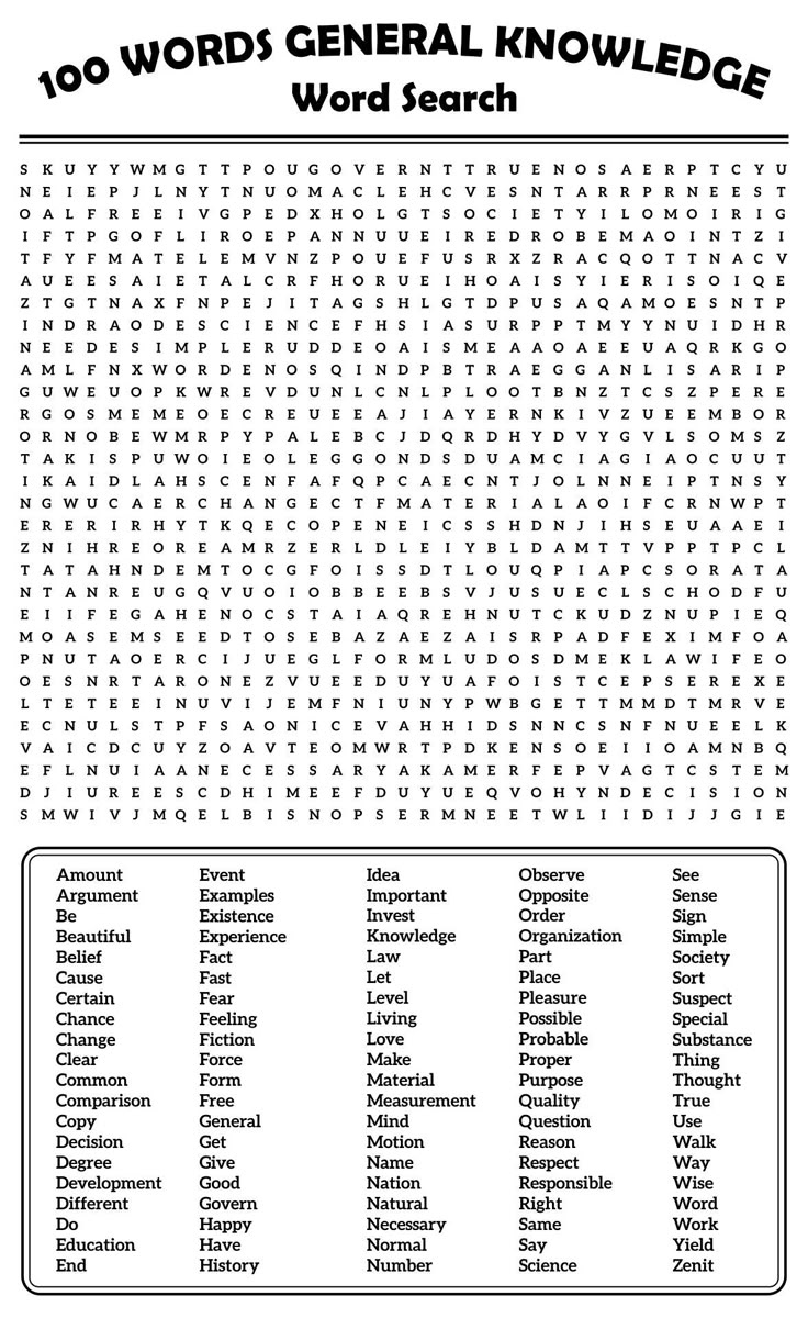 Word Word Searches -  Free PDF Printables  Printablee