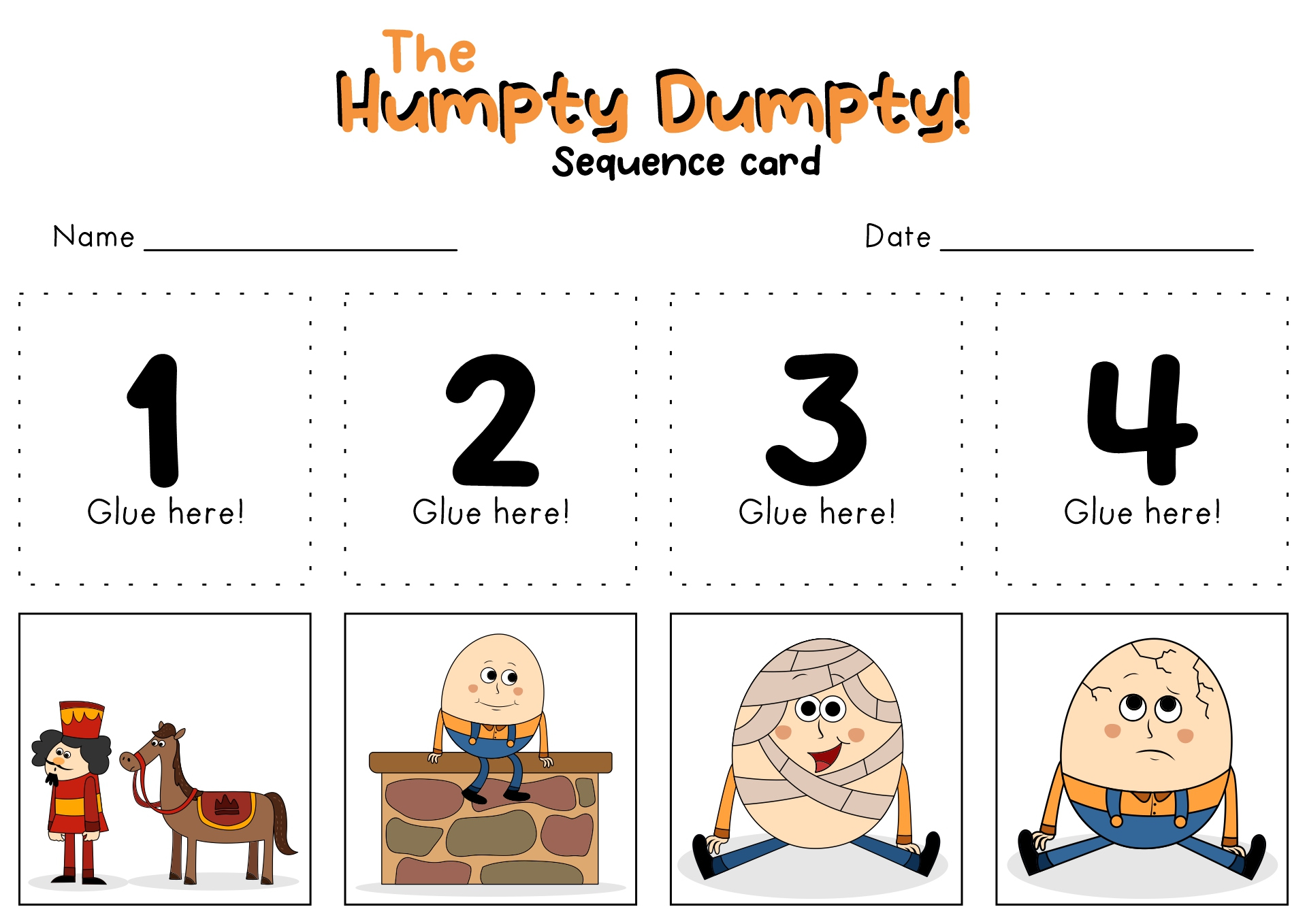 Worksheets Humpty Dumpty Preschool Crafts - Free PDF at