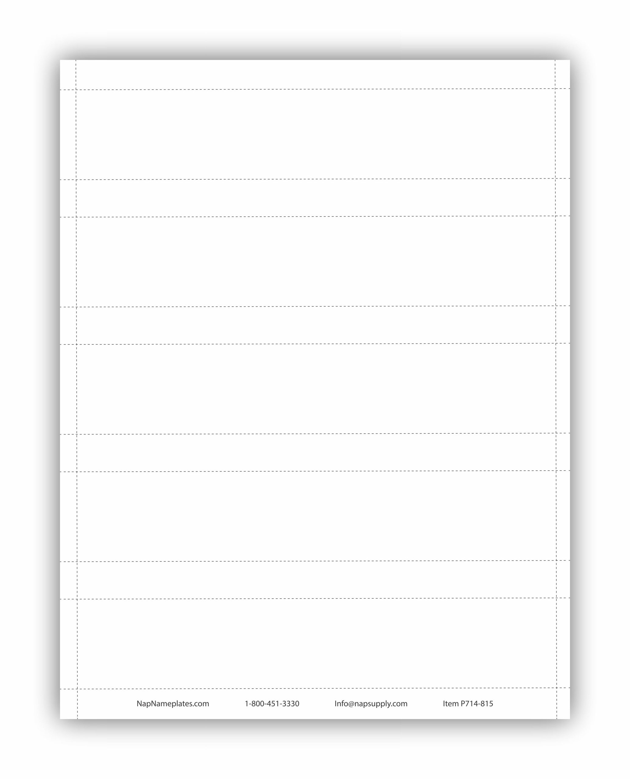 x. Printable Paper Name Plates for Offices - NapNameplates