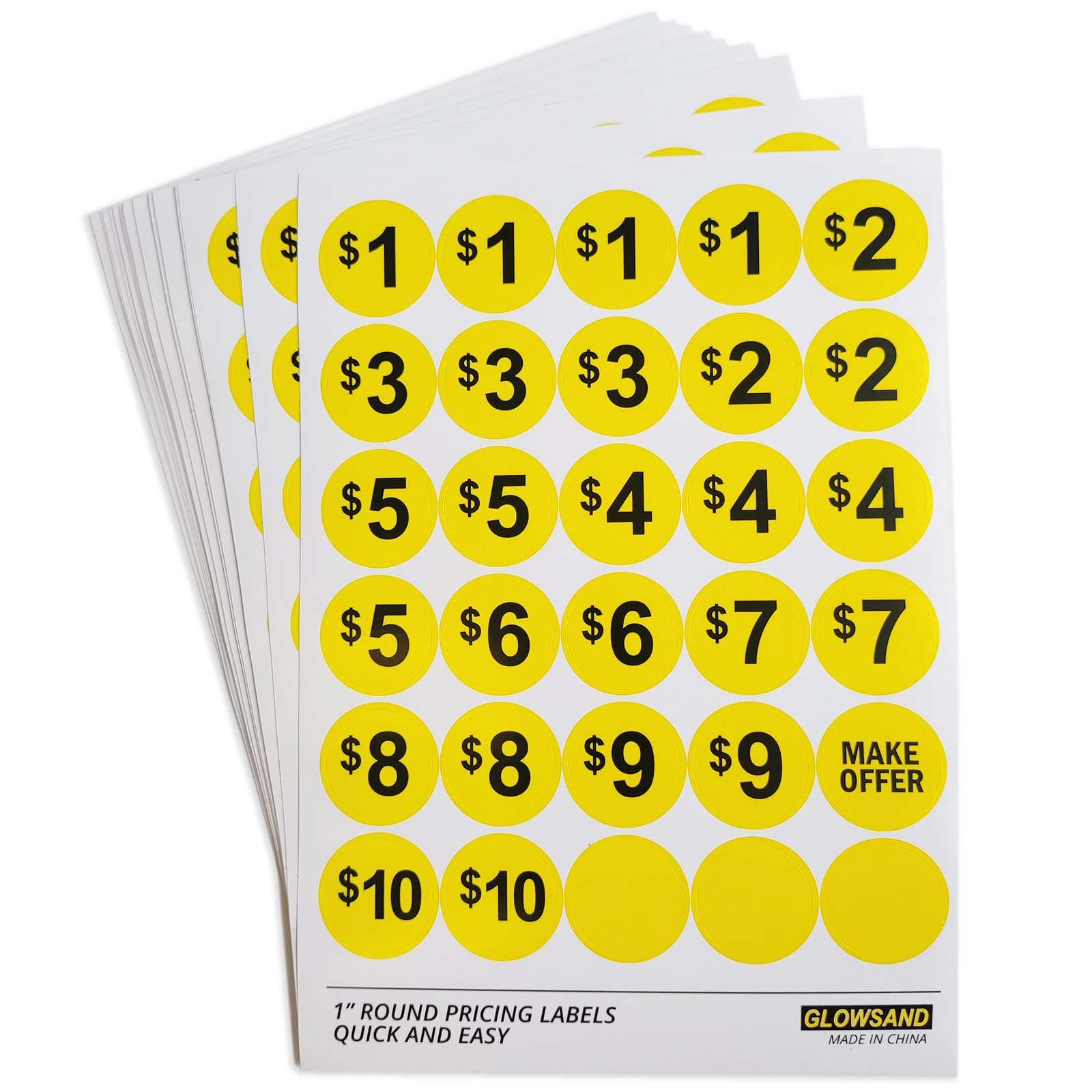 Yard Sale Stickers Printable Garage Sale Price Tags - Free