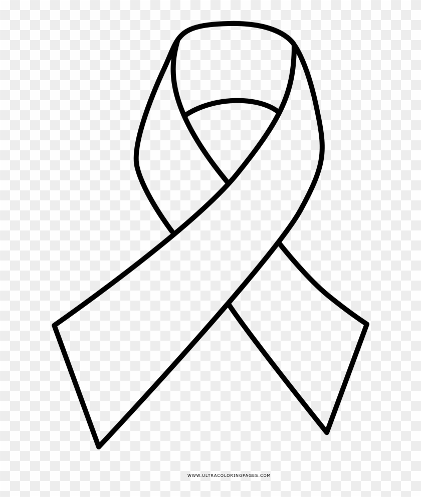 Yellowribbon Coloring Page - Breast Cancer Ribbon Drawing - Free